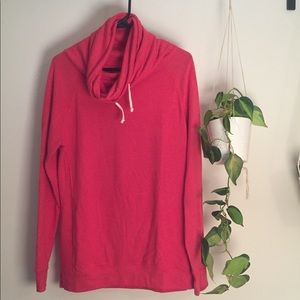 Cowl neck sweatshirt tunic